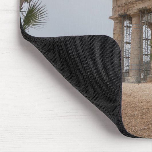Griechischer Tempel bei Segesta, Sizilien Mousepad (Ecke)