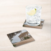 Griechischer Tempel bei Segesta, Sizilien Rechteckiger Pappuntersetzer (Vor Ort)