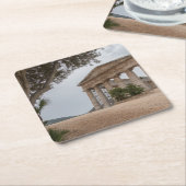 Griechischer Tempel bei Segesta, Sizilien Rechteckiger Pappuntersetzer (angewinkelt)