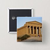 Griechischer Tempel Button (Vorne & Hinten)