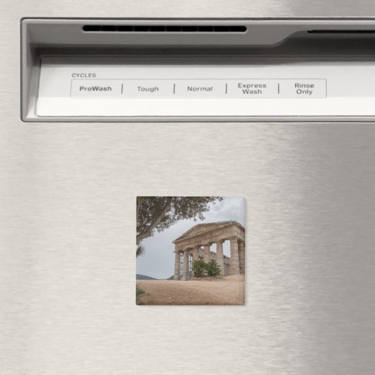 Griechischer Tempel in Segesta, Sizilien Magnet (In Situ (Geschirrspüler))