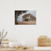 Griechischer Tempel in Segesta, Sizilien Poster (Küche)