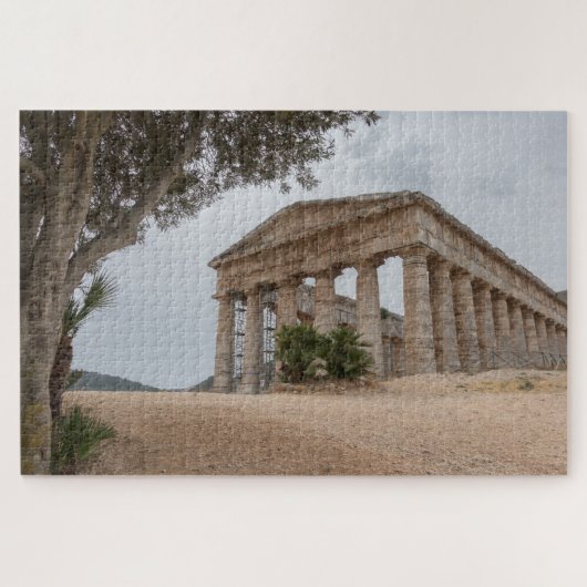 Griechischer Tempel in Segesta, Sizilien Puzzle (Horizontal)