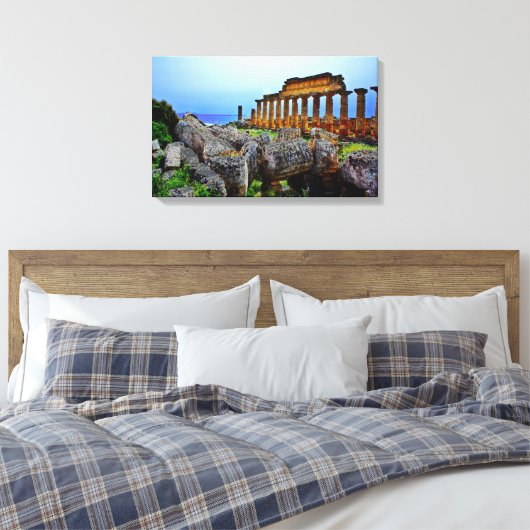 Griechischer Tempel Leinwanddruck (Insitu (Schlafzimmer))