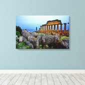 Griechischer Tempel Leinwanddruck (Insitu (Holzboden))