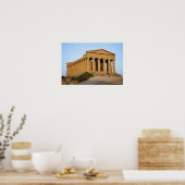 Griechischer Tempel Poster (Küche)