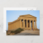 Griechischer Tempel Postkarte (Vorne/Hinten)