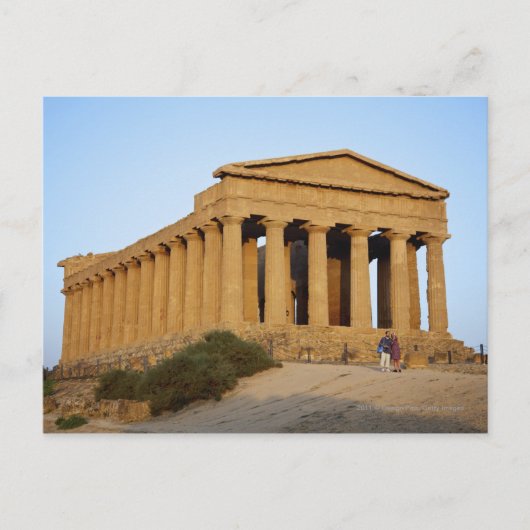Griechischer Tempel Postkarte (Vorderseite)