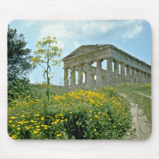 Griechischer Tempel, Segesta, Blumen Siziliens, Mousepad (Vorne)