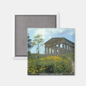 Griechischer Tempel, Segesta, Sizilien, Italien Magnet (Vorderseite/Rückseite)