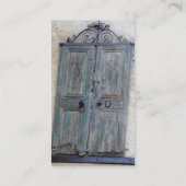 Griechischer Tür-Standard Visitenkarte (Rückseite)