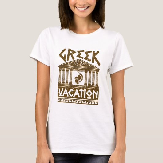 Griechischer Urlaub Griechen Reisende Souvenir T-Shirt (Vorderseite)