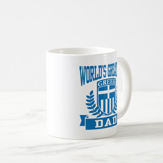 griechischer Vater Kaffeetasse (VorderseiteRechts)