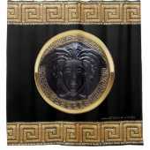 Griechischer Wiederbelebung Medusa Noire Duschvorh Duschvorhang (Vorderseite)