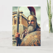 griechischer Worrior Einladung (Vorderseite)