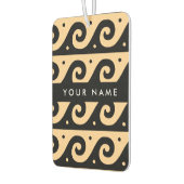 Griechischer Zeigerschlüssel, Wave Key, Braun, Ihr Autolufterfrischer (Links)