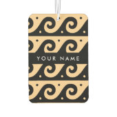 Griechischer Zeigerschlüssel, Wave Key, Braun, Ihr Autolufterfrischer (Rückseite)