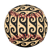 Griechischer Zeigerschlüssel, Wave Key, Braun, Ihr Baseball (Rückseite)