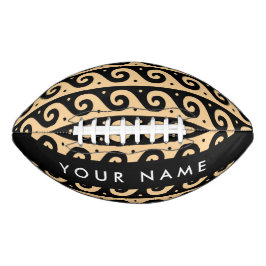 Griechischer Zeigerschlüssel, Wave Key, Braun, Ihr Football