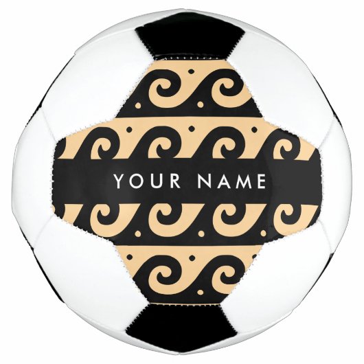 Griechischer Zeigerschlüssel, Wave Key, Braun, Ihr Fußball (Vorderseite)