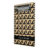 Griechischer Zeigerschlüssel, Wave Key, Braun, Ihr Mini Klemmbrett (Gewinkelt2)