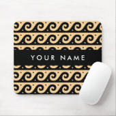 Griechischer Zeigerschlüssel, Wave Key, Braun, Ihr Mousepad (Mit Mouse)