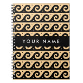 Griechischer Zeigerschlüssel, Wave Key, Braun, Ihr Notizblock (Vorderseite)