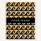 Griechischer Zeigerschlüssel, Wave Key, Braun, Ihr Notizblock (Vorderseite)