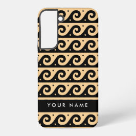 Griechischer Zeigerschlüssel, Wave Key, Braun, Ihr Samsung Galaxy Hülle