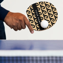 Griechischer Zeigerschlüssel, Wave Key, Braun, Ihr Tischtennis Schläger