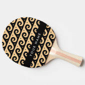 Griechischer Zeigerschlüssel, Wave Key, Braun, Ihr Tischtennis Schläger (Seitenansicht)