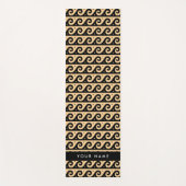 Griechischer Zeigerschlüssel, Wave Key, Braun, Ihr Yogamatte (Vorderseite)