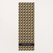 Griechischer Zeigerschlüssel, Wave Key, Braun, Ihr Yogamatte (Rückseite)