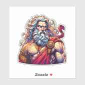 Griechischer Zeus-Sticker Aufkleber (Blatt)