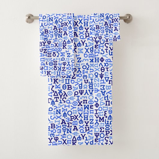 Griechisches Alphabet Badhandtuch Set (Insitu)