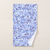 Griechisches Alphabet Badhandtuch Set (Handtuch)