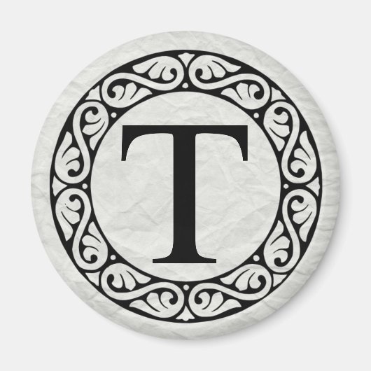 Griechisches Alphabet Brief Tau Magnet (Vorne)