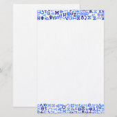 Griechisches Alphabet Briefpapier (Vorne/Hinten)