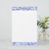 Griechisches Alphabet Briefpapier (Stehend Vorderseite)