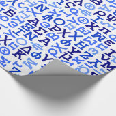 Griechisches Alphabet Geschenkpapier (Ecke)