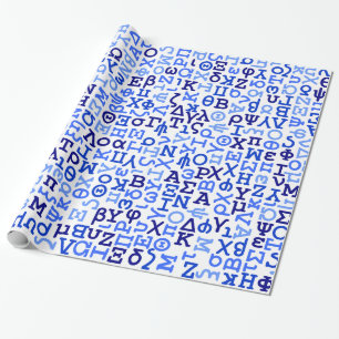 Griechisches Alphabet Geschenkpapier
