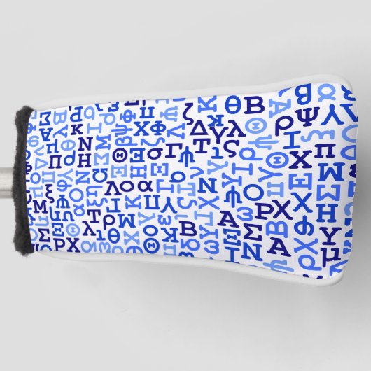 Griechisches Alphabet Golf Headcover (Vorderseite)