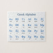 Griechisches Alphabet Horizontal Jigsaw Puzzle (Horizontal)