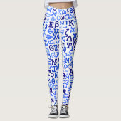 Griechisches Alphabet Leggings (Vorderseite)