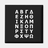 Griechisches Alphabet Magnet (Vorne)