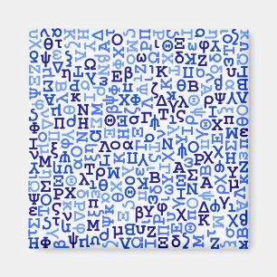 Griechisches Alphabet Magnet