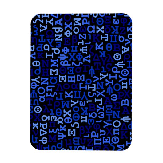 Griechisches Alphabet Magnet (Vertikal)