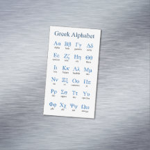 Griechisches Alphabet-Magnetkartenpaket mit 25