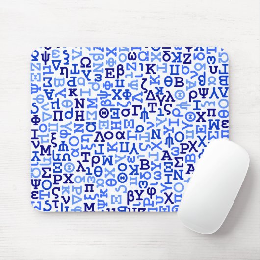 Griechisches Alphabet Mousepad (Mit Mouse)