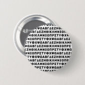 Griechisches Alphabet Muster: Minimalistische Typo Button (Vorne & Hinten)